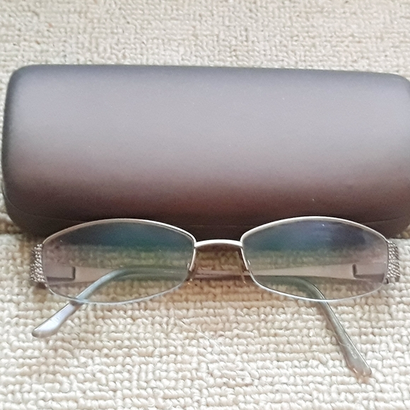 Dana Buchman Arcadia BR 53-17-138 Semi Rimless Eyeglasses Frames - Gold - Picture 13 of 15